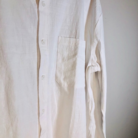 NWOT White Long Sleeve Men’s Tunic. Size XLarge - Picture 5 of 7